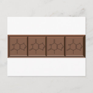Chocolate Molecule Postcard
