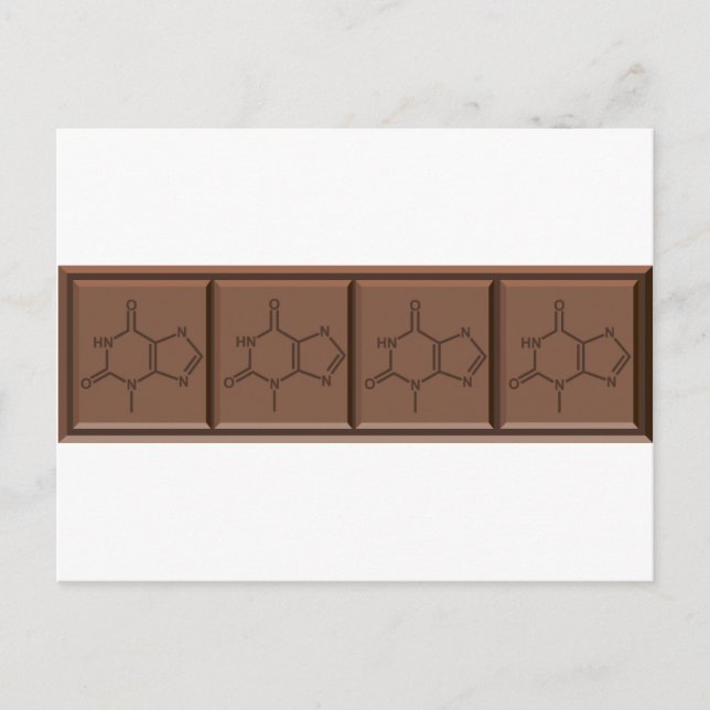 Chocolate Molecule Postcard (Front)