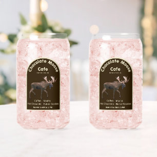 Chocolate Moose Cafe Can Glass