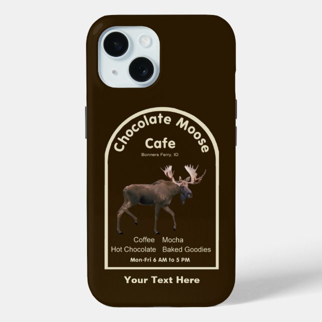 Chocolate Moose Cafe Case-Mate iPhone Case (Back)