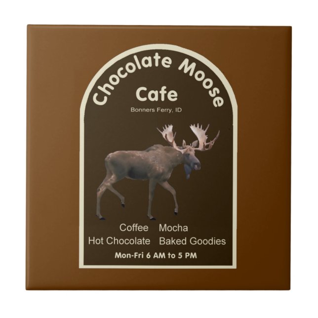 Chocolate Moose Cafe Tile (Front)