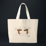 Chocolate Moose Tote Bag<br><div class="desc">A duet of moose look at home on almost anything!  This tote is of course perfect for them but you can choose any tote to put them on.</div>