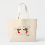 Chocolate Moose Tote Bag<br><div class="desc">A duet of moose look at home on almost anything!  This tote is of course perfect for them but you can choose any tote to put them on.</div>