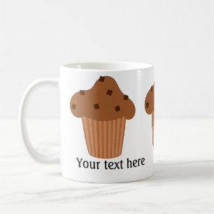 Chocolate Muffin: Add Your Text Coffee Mug