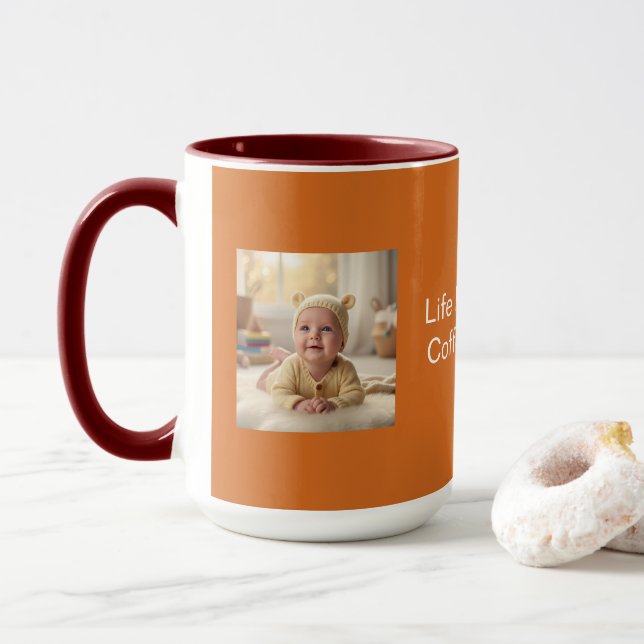 Chocolate Mug – Cosy Coffee & Tea Cup (With Donut)