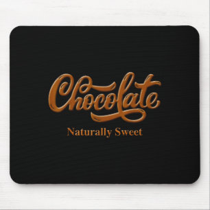 Chocolate Naturally Sweet Tee Proud-black Woman Mouse Mat