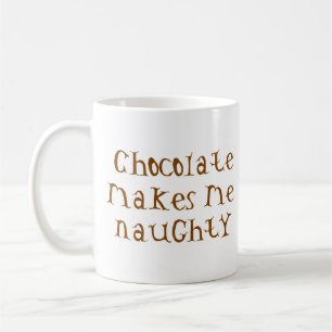 chocolate naughty coffee mug