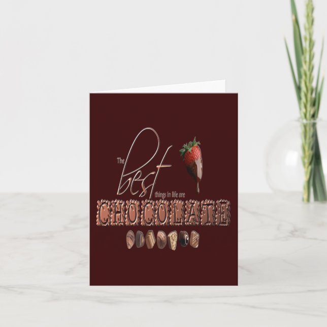 Chocolate - Notecard (Front)