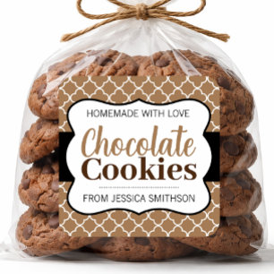 Chocolate (or any wording) Cookies Label CK001sq
