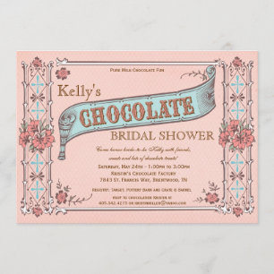 Chocolate Party Bridal Shower Invitation
