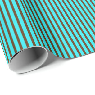 Chocolate Pastels Stripes 03-Gift Wrapping Paper
