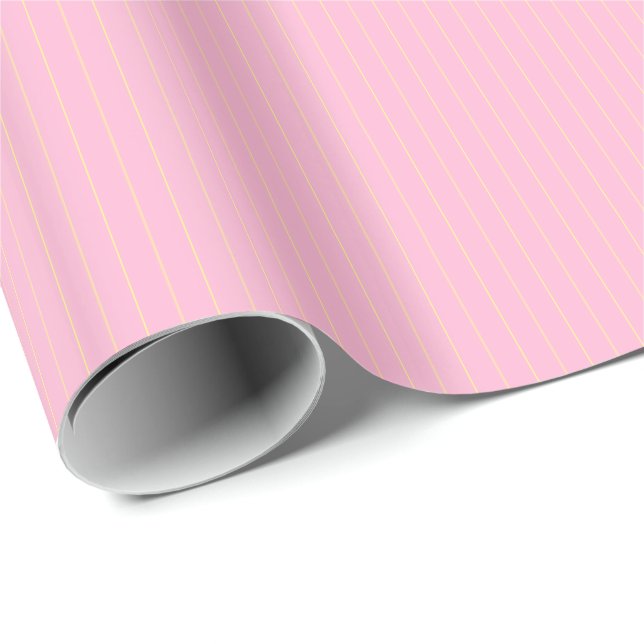 Chocolate Pastels Stripes 08-Gift Wrapping Paper (Roll Corner)