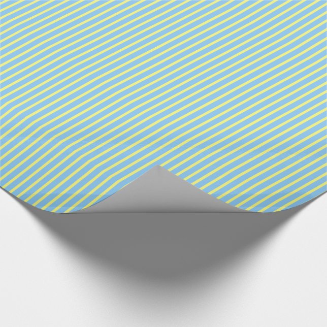 Chocolate Pastels Stripes 09-Gift Wrapping Paper (Corner)