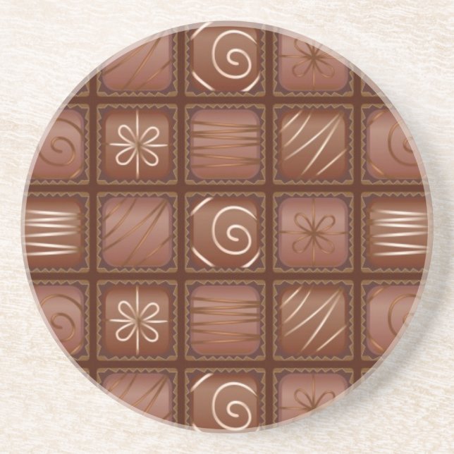 Chocolate Pattern Coaster (Front)