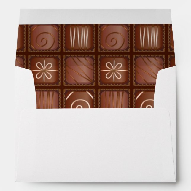 Chocolate Pattern Envelope (Back (Bottom))