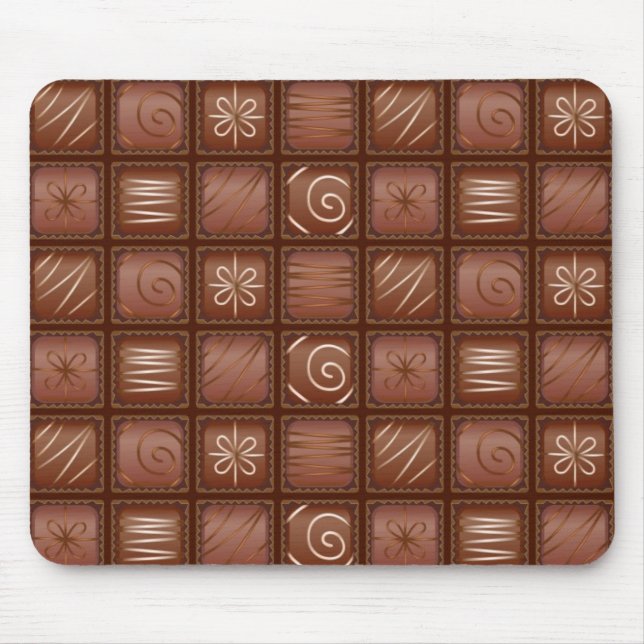 Chocolate Pattern Mouse Mat (Front)