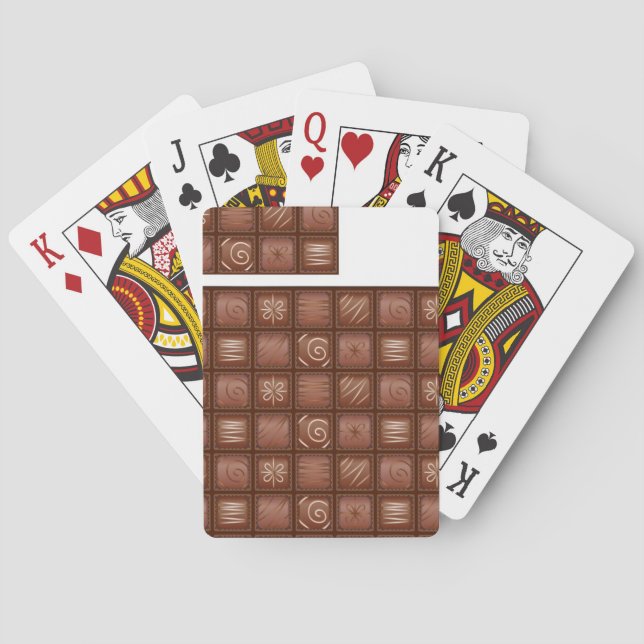 Chocolate Pattern Playing Cards (Back)