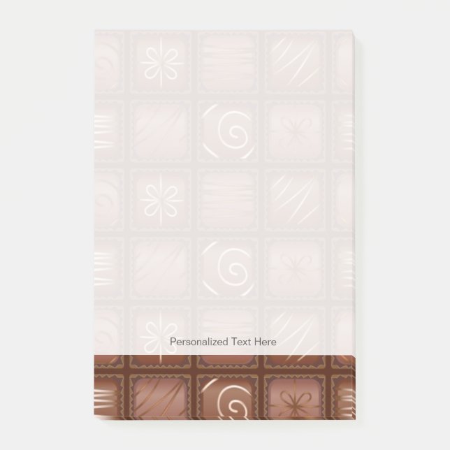 Chocolate Pattern Post-it Notes (Front)