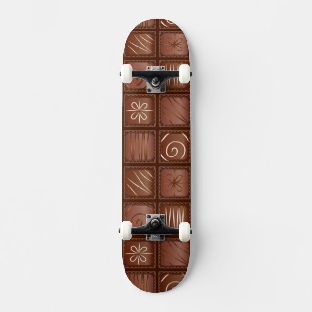 Chocolate Pattern Skateboard (Front)