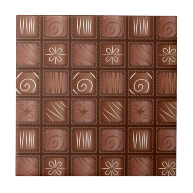 Chocolate Pattern Tile (Front)