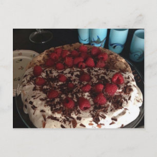 Chocolate Pavlova Postcard