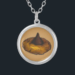 Chocolate Peanut Butter Blossom Baked Goods Cookie Silver Plated Necklace<br><div class="desc">Necklace features an original holiday-themed illustration of a delicious peanut butter Christmas cookie topped with a chocolate drop candy. Makes a great stocking stuffer! This design is also available on other products. Don't see what you're looking for? Need help with customisation? Contact Rebecca to have something designed just for you....</div>