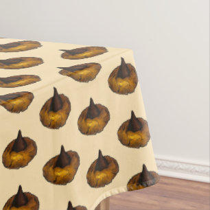 Chocolate Peanut Butter Blossom Bakery Cookie Food Tablecloth