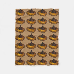 Chocolate Peanut Butter Blossom Cookie Bakery Food Fleece Blanket