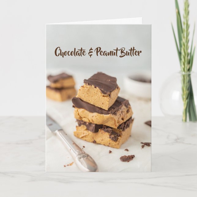 Chocolate & Peanut Butter, Go Hand in Hand Card (Front)