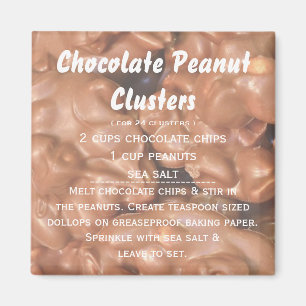 Chocolate Peanut Cluster Recipe Magnet