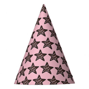 Chocolate Peppermint Star Christmas Holiday Cookie Party Hat