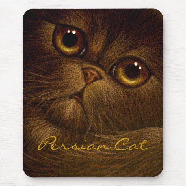 CHOCOLATE PERSIAN CAT Mousepad (Front)