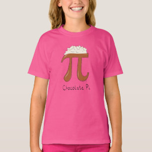 Chocolate Pi Cute Math Pi Day Kid's Girl's T-Shirt