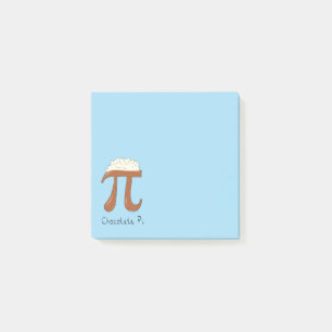 Chocolate Pi Math Teacher Post-it Notes