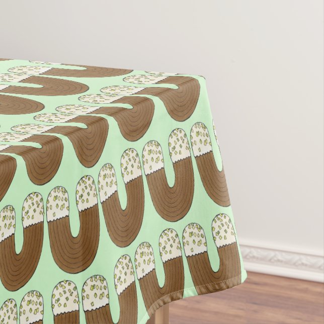 Chocolate Pistachio Italian Bakery Butter Cookie Tablecloth (In Situ)