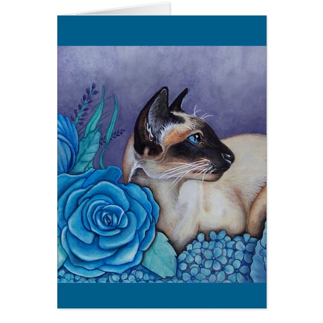 Chocolate Point Siamese  Cat (Front)