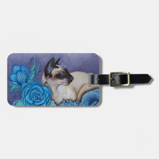 Chocolate Point Siamese Cat Luggage Tag