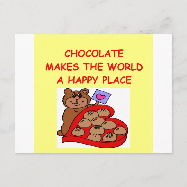 chocolate postcard (Front)