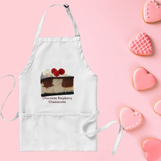 Chocolate Raspberry Cheesecake Standard Apron (Chocolate Raspberry Cheesecake Adult Apron)