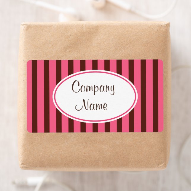 Chocolate Retro Business Labels (Insitu)