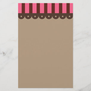 Chocolate Retro Stationery