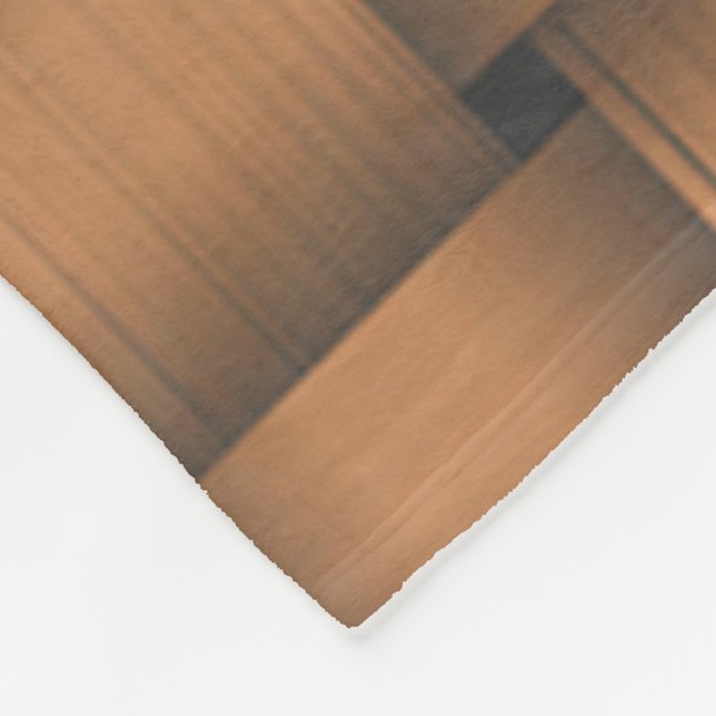 Chocolate Ribbon Fleece Blanket (Corner)