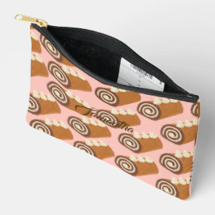 Chocolate Roll Cake Accessory Pouch