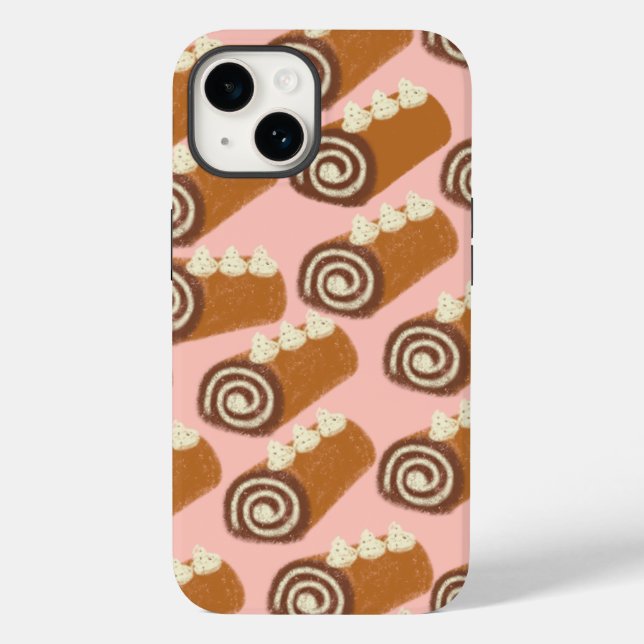 Chocolate Roll Cake Case-Mate iPhone Case (Back)