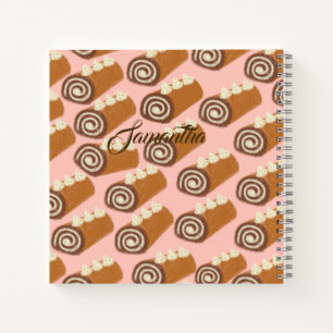 Chocolate Roll Cake Notebook
