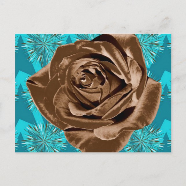 "Chocolate Rose" pattern collection Postcard (Front)
