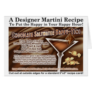 Chocolate Saltwater Taffy Martini Recipe Card