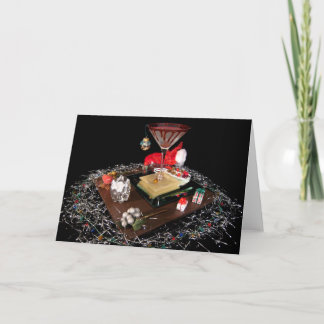 Chocolate Santa - Holiday Card