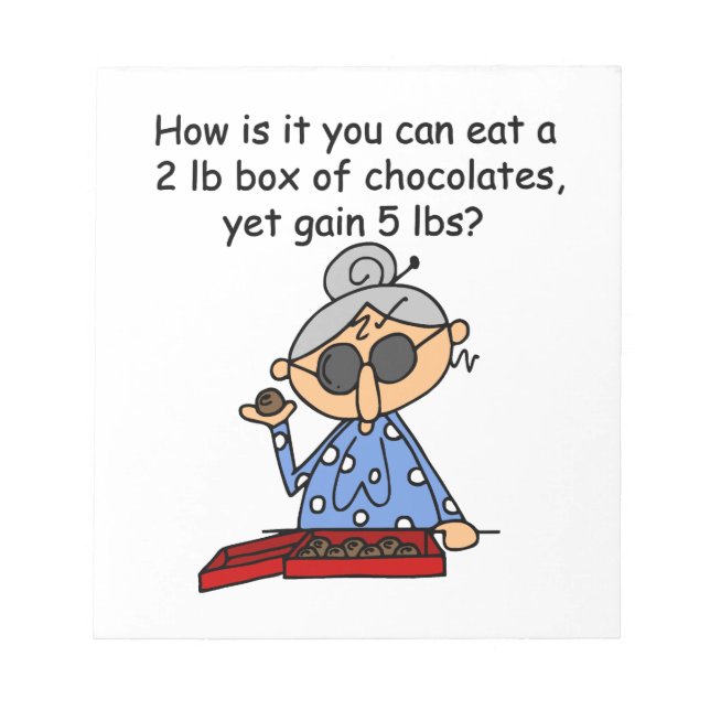 Chocolate Sense Notepad (Front)