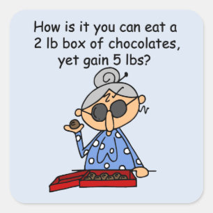 Chocolate Sense Square Sticker